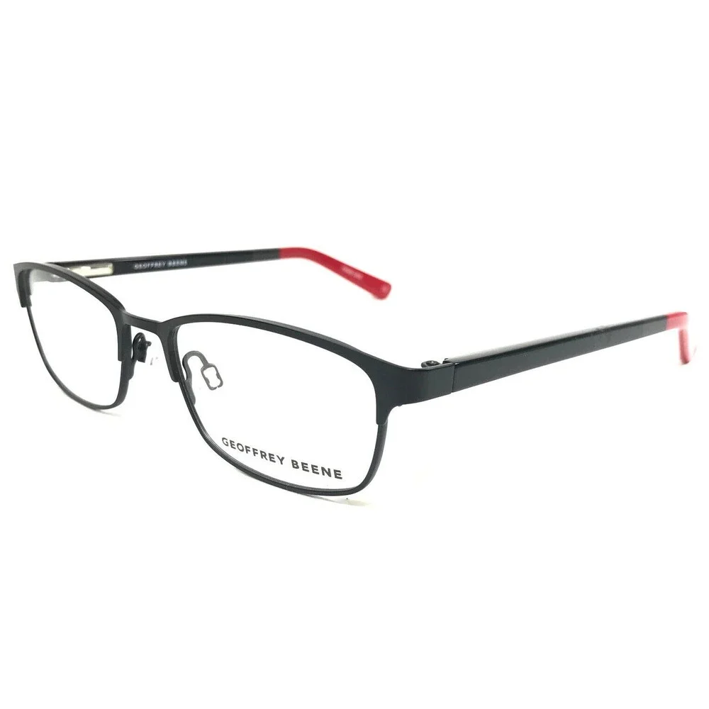 Geoffrey Beene Boys Eyeglasses Frames G900 BLK Red Black Rectangular 47-16-130